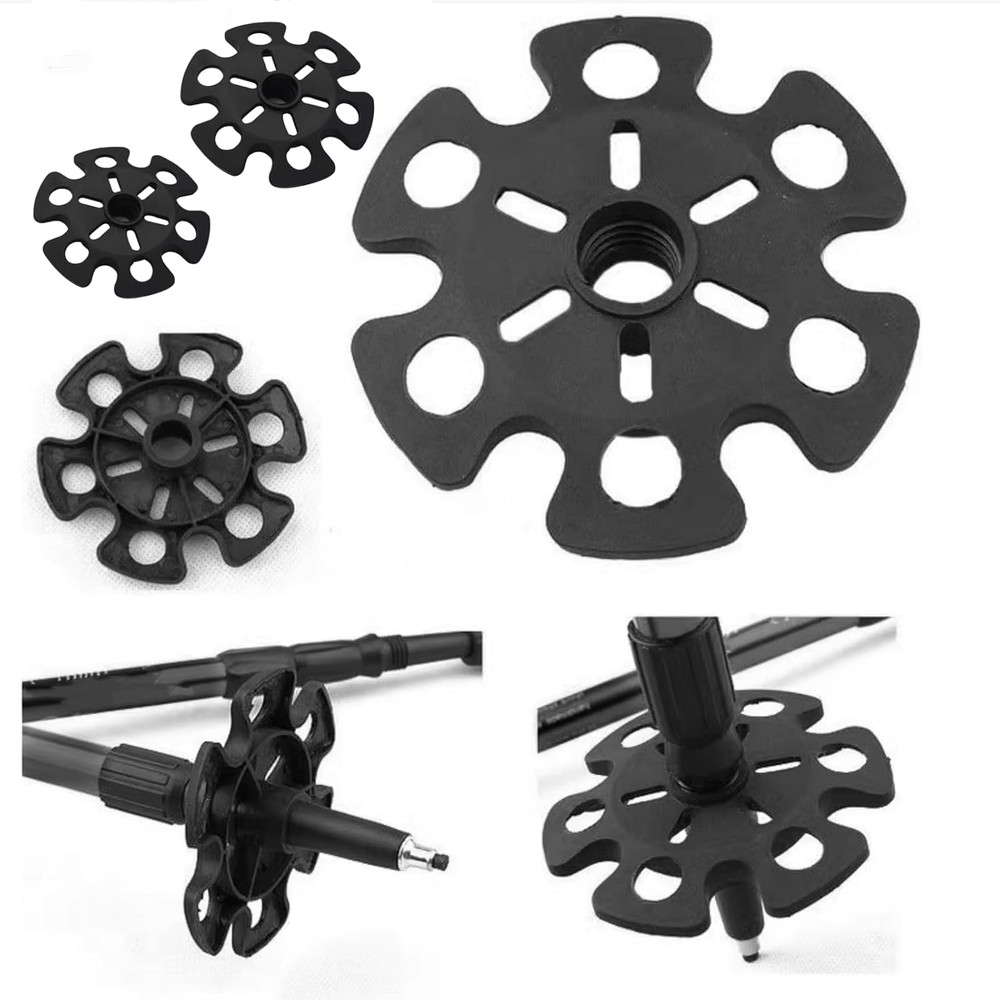 6Pcs Walking Stick Tips, Replacement Rubber Tips for Walking Sticks, Trekking Po