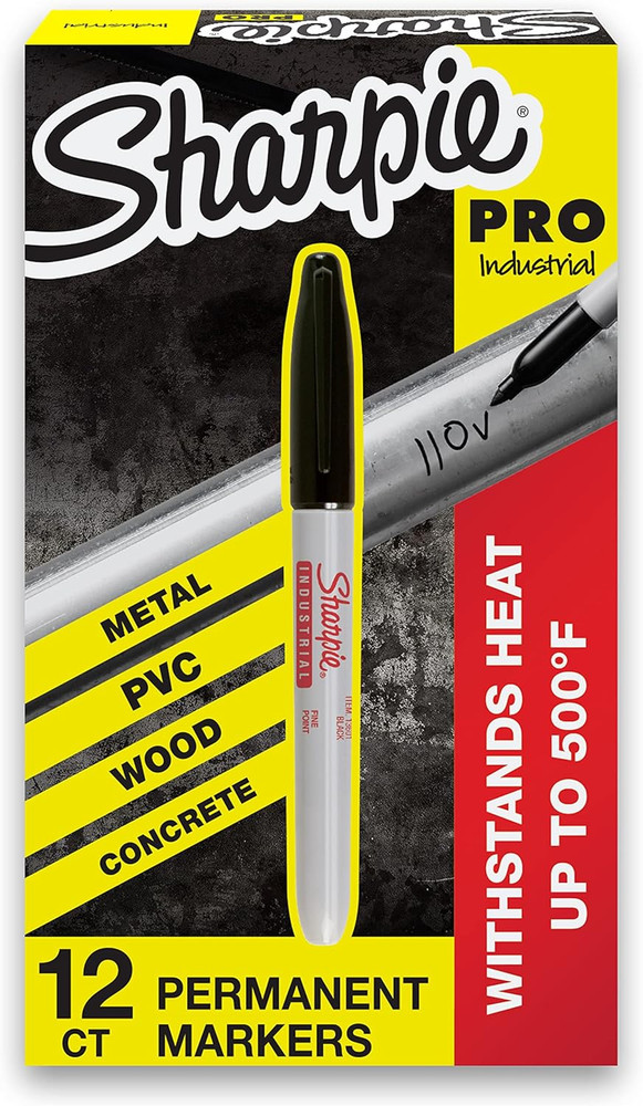 Industrial Permanent Markers (12 Count)