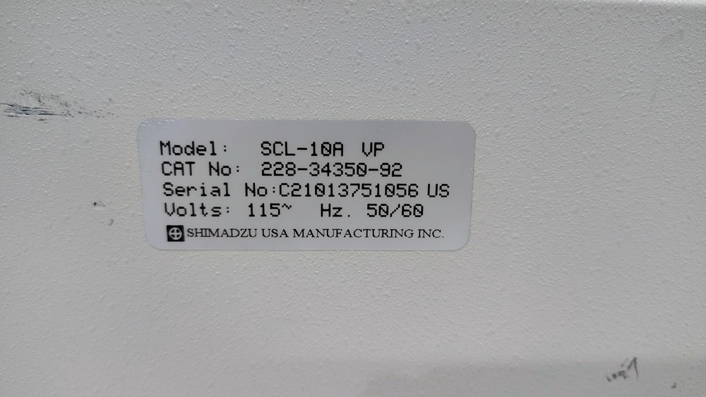 Shimadzu SCL-10A VP System Controller 228-34350-92 Power Tested Read