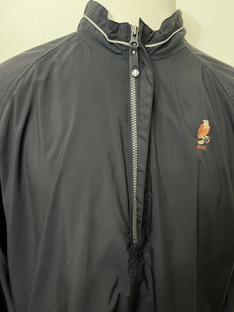 Sunice Golf Jacket Mens Large Black Weather Windbreaker Pullover Zip