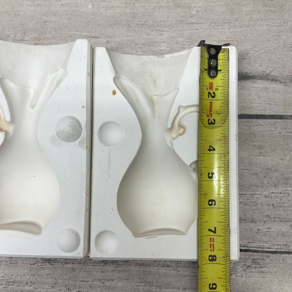 Unbranded Ceramic Casting Mold Fancy Pitcher Vase W/Handle