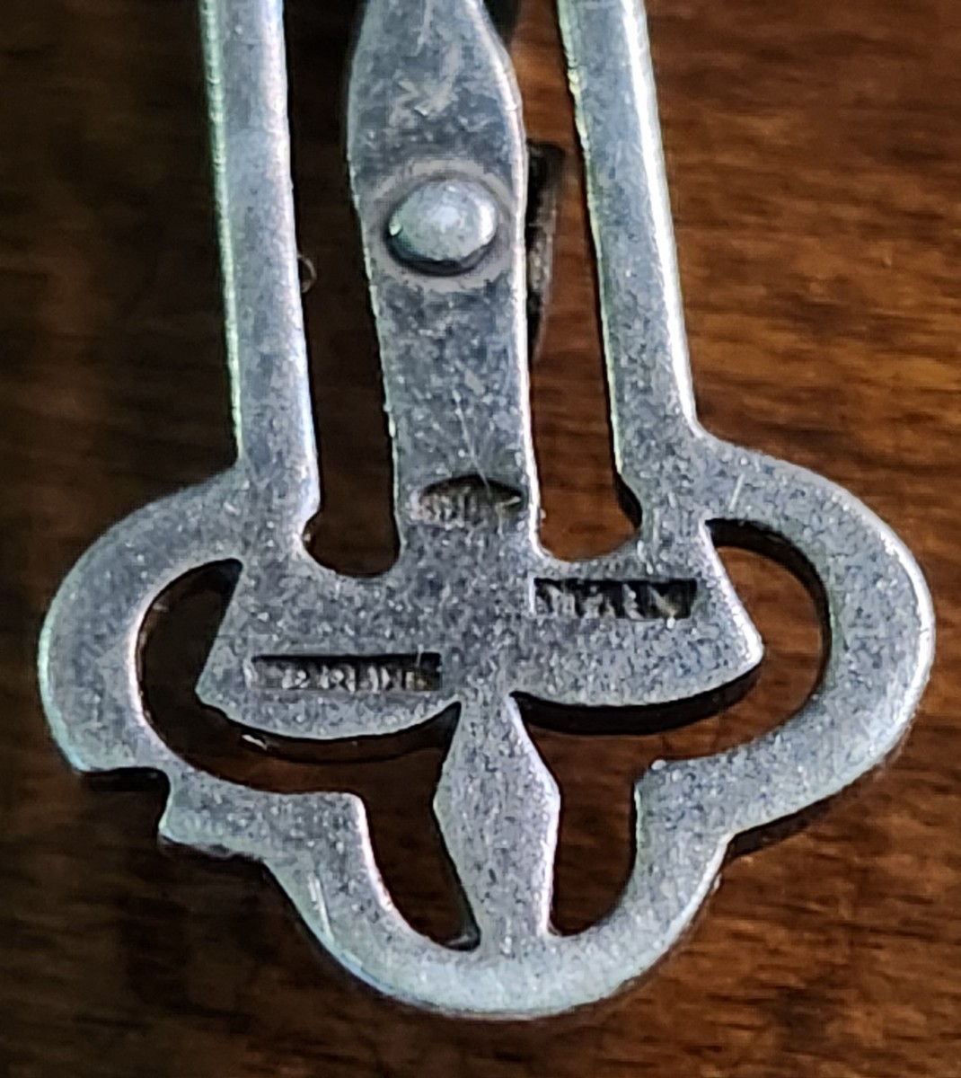 Vintage Italy Sterling Silver Aqua Blue Crystal Rosary & Vtg MCM Alabaster Case