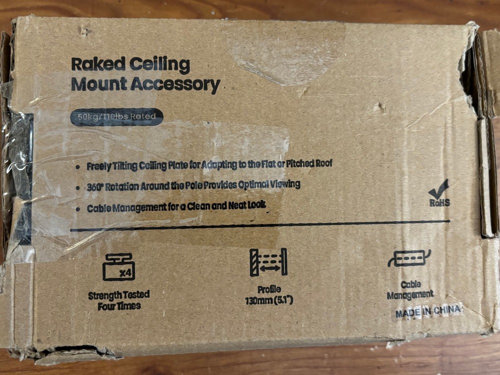 Slanted Ceiling Plate for 1.5" NPT Pipe PLB--CE8-02