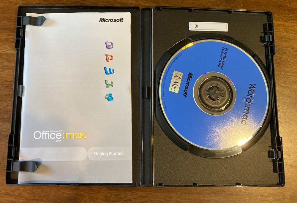 2004 Word for Mac CD - ***READ