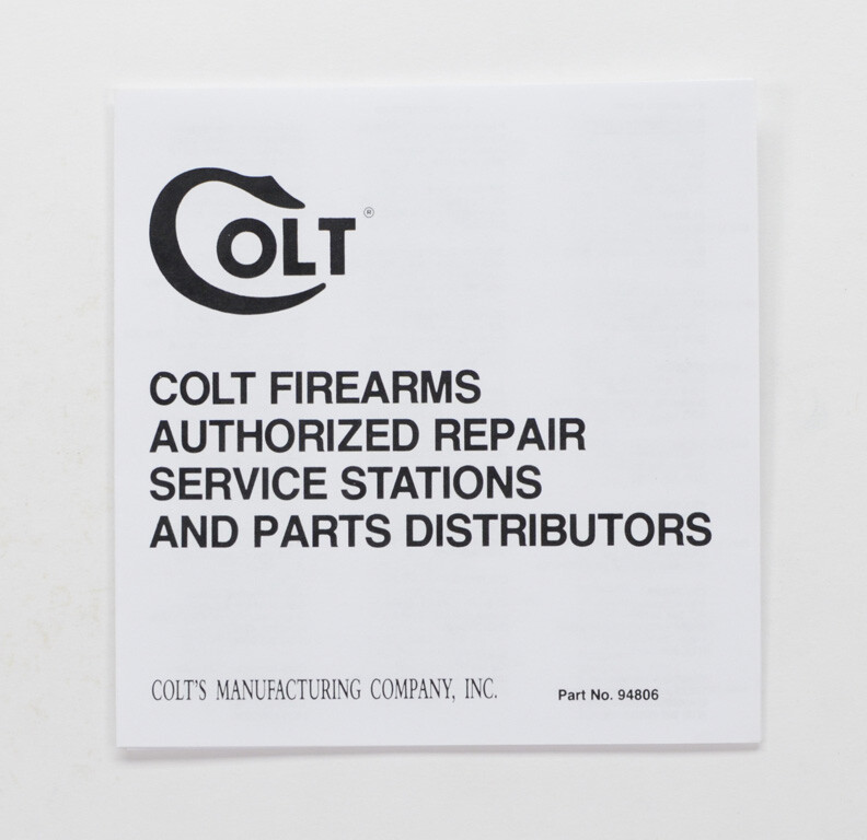 Colt Python Box, OEM Case 1990 Manual, And More!