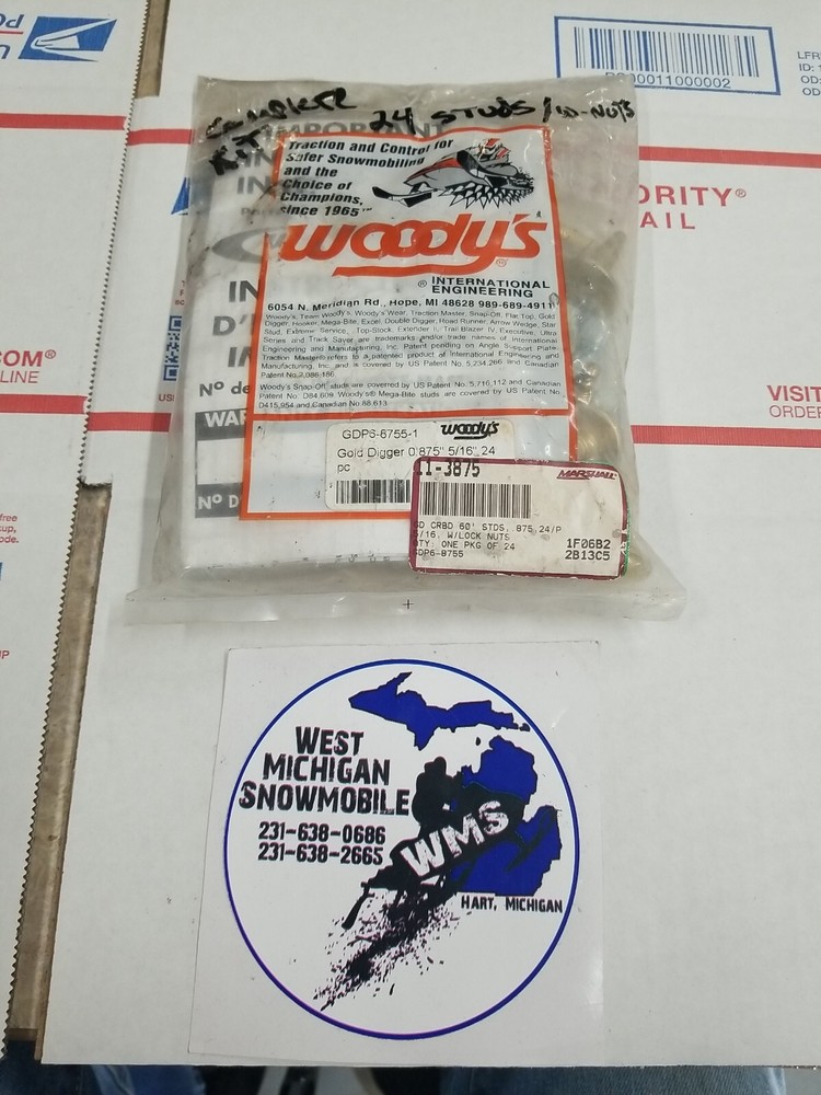 Woodys Stud Kit (24 pc) W/ Nuts 5/16" OEM 11-3875