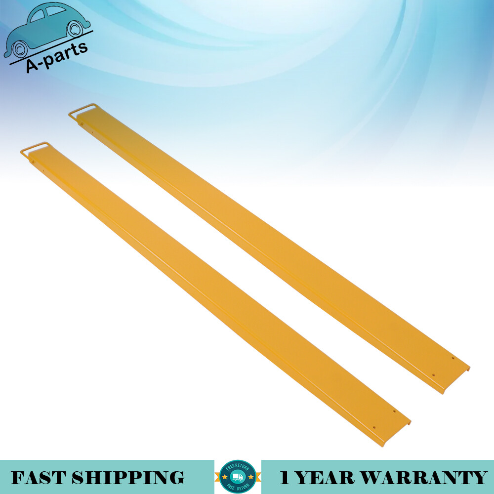 Forklift Extensions 84''*4.5" Heavy Duty Steel Pallet Fork Extensions