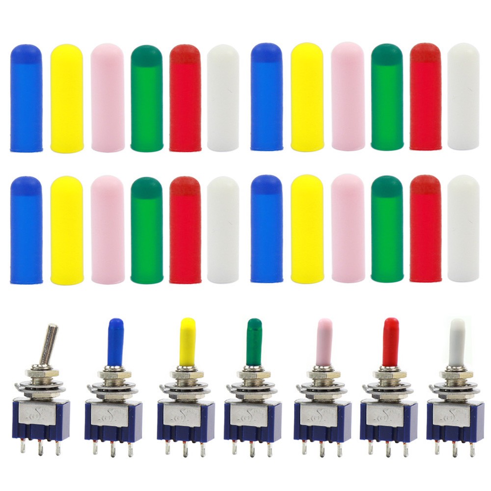 XPT03 150pcs  Caps / Covers for Miniature Toggle Switch Covers NEW Mixed Color