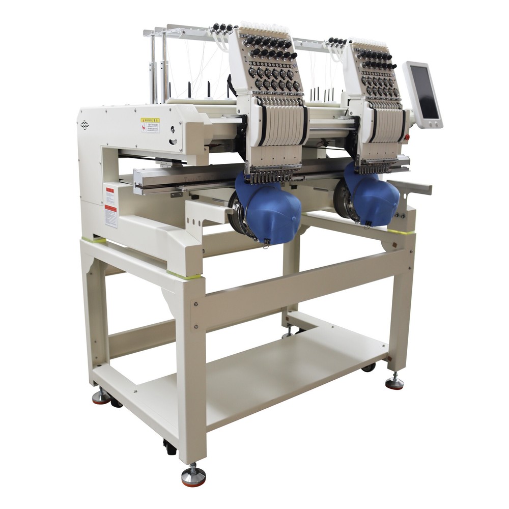 Double-station 12 Needles Automatic Computerized Embroidery Machine 110V/220V