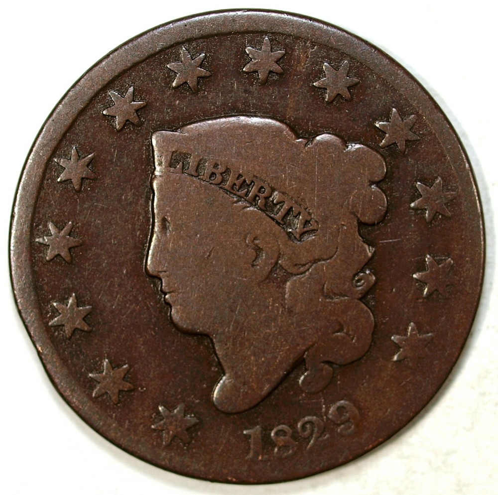 1829 Coronet Head Large Cent Piece ☆☆ Circulated ☆☆ Great For Sets 527