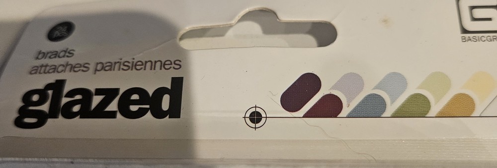 BasicGrey Year (2008) glazed brads, 24 pieces 843940016621