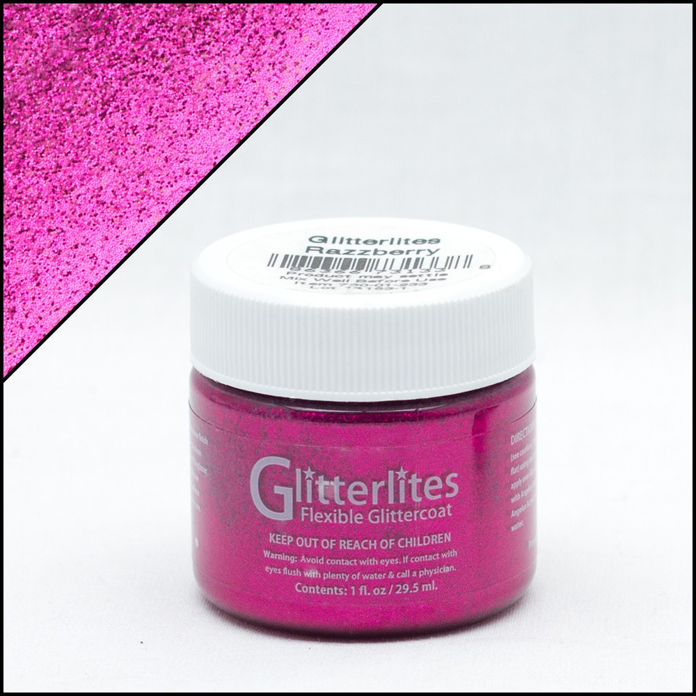 Angelus Paint Glitterlites 1 Oz Razzberry
