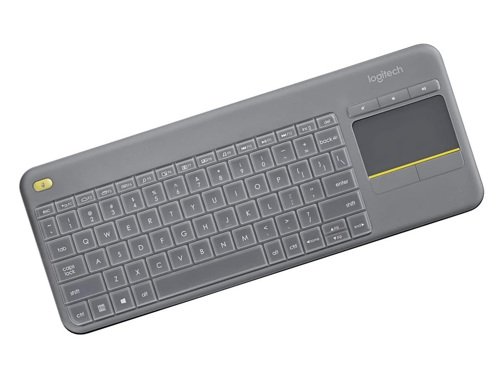Logitech K400 Plus Keyboard Cover Clear Silicone Skin Wireless Touch Protector