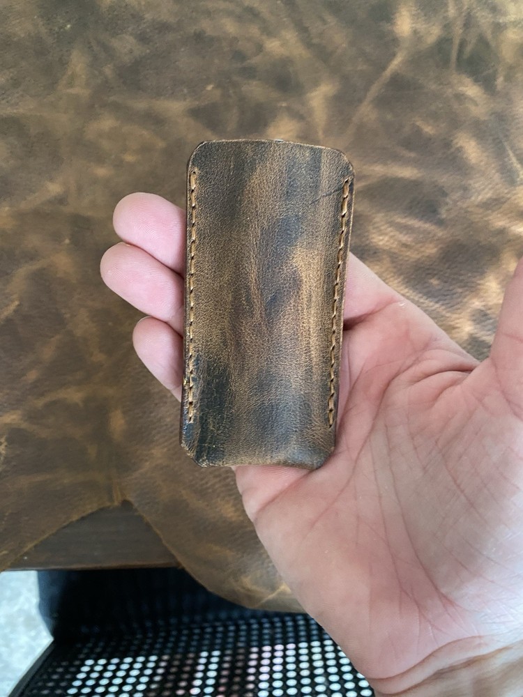 Jack Wolf Gateway Barlow-Abalone Handle w/ Handmade Custom Leather Sheath!