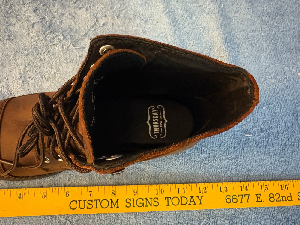 Thursday Everyday Brown Leather Boot Men's size 9 us RIGHT BOOT ONLY
