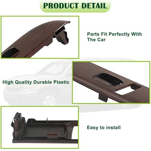 Window Switch Bezel Cover Front Front Right Fit for 2010-2013 Gaston Walnut