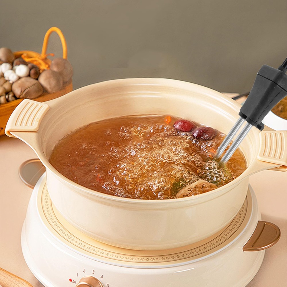 110V-240V Dual Voltage Portable Cup Immersion Heater, Travel Essential for Bo...