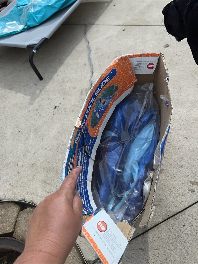 Banzai 3 in 1 inflatable shark fin pool slide