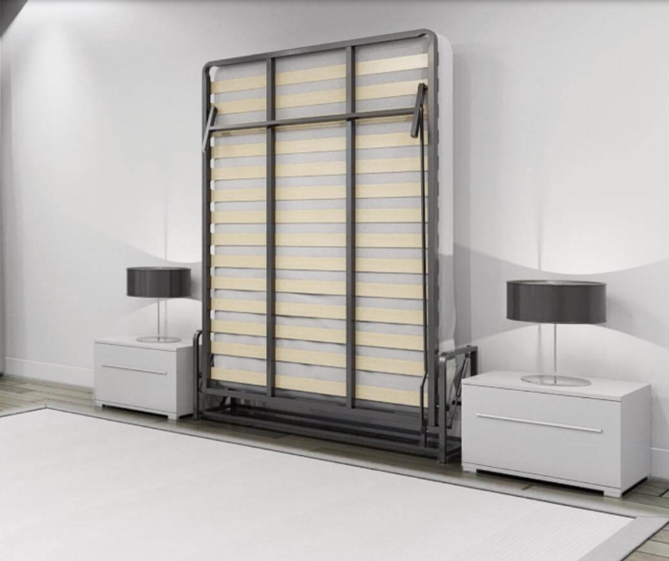 Wallbedking Queen Vertical Wall bed Folding Guest bed Pull Down Murphy bed