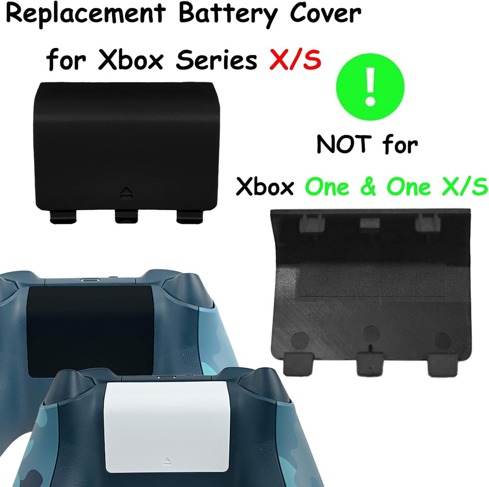 4 Pack Battery Cover for Xbox Series X/S Controller Replacement Back Shells