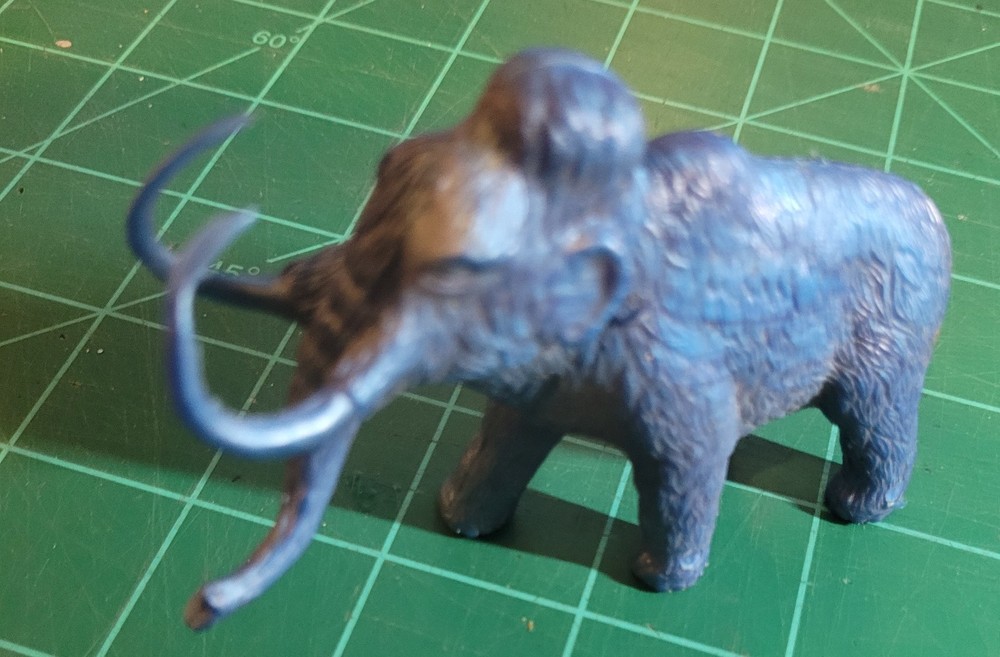 Vintage MPC Metallic Blue Wooly Mammoth