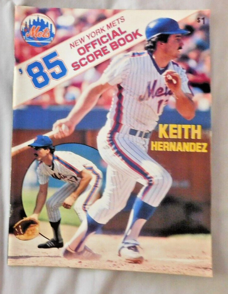 Keith Hernandez 1985 New York Mets  Montreal Expos Program June 21-23 series Ex