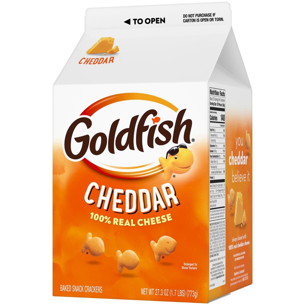 Cheddar Cheese Crackers for Snacking, 27.3 oz