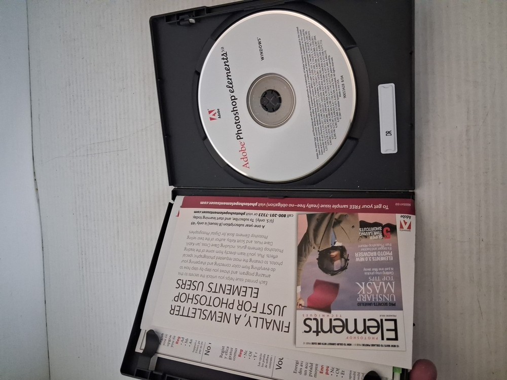 Adobe Photoshop Elements 3.0 PC Software w/ Serial Number