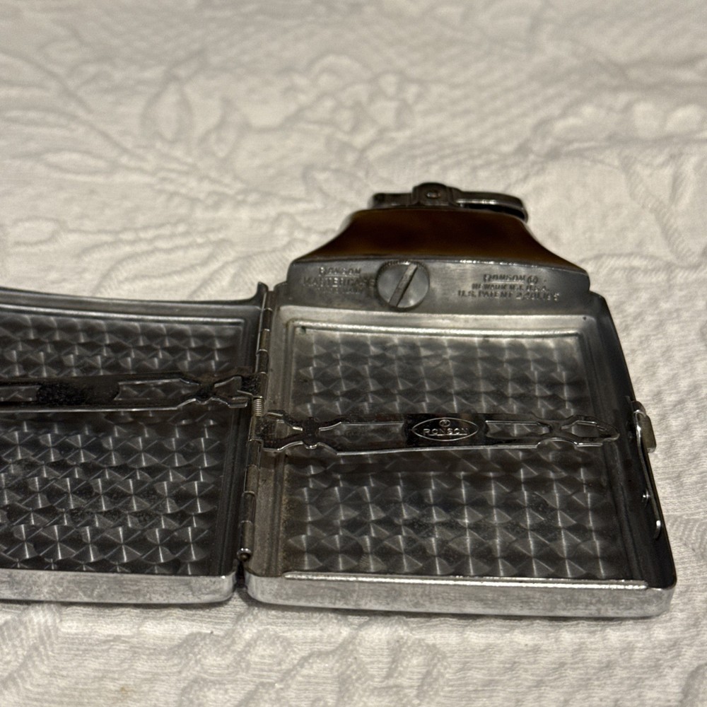 Vintage Ronson Master-Case , Cigarette Case Combination Lighter