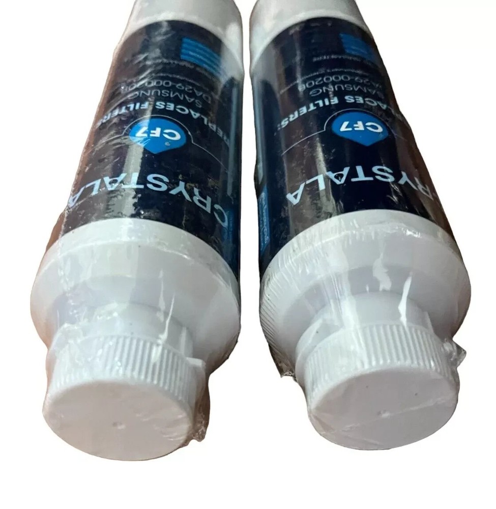(2 Pack) Refrigerator Water Filter Crystala CF7 Samsung DA29-000208 HAF-CIN/EXP