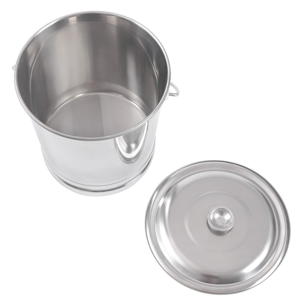 Stainless Steel Bucket with Lid – 8L Capacity, Durable & Versatile