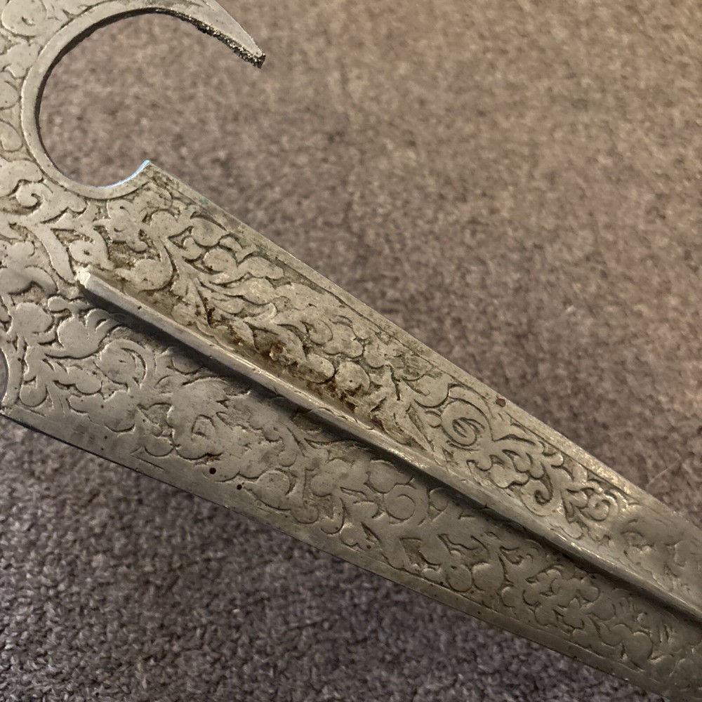 19th Century German Dagger Etched