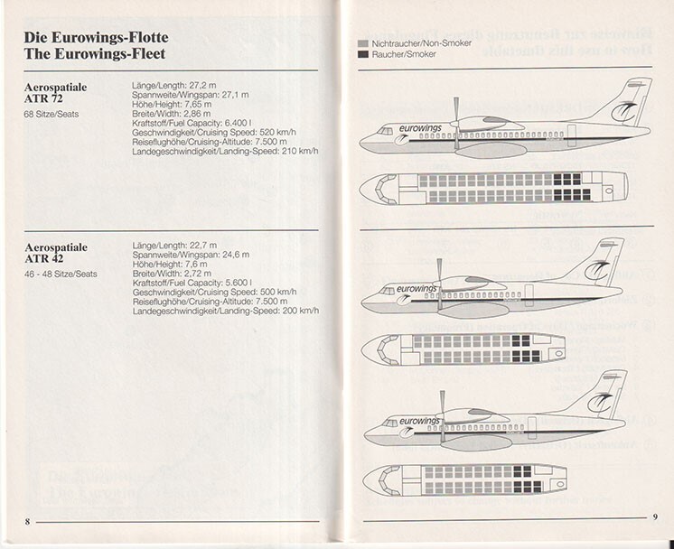 Eurowings timetable 1993/10/31