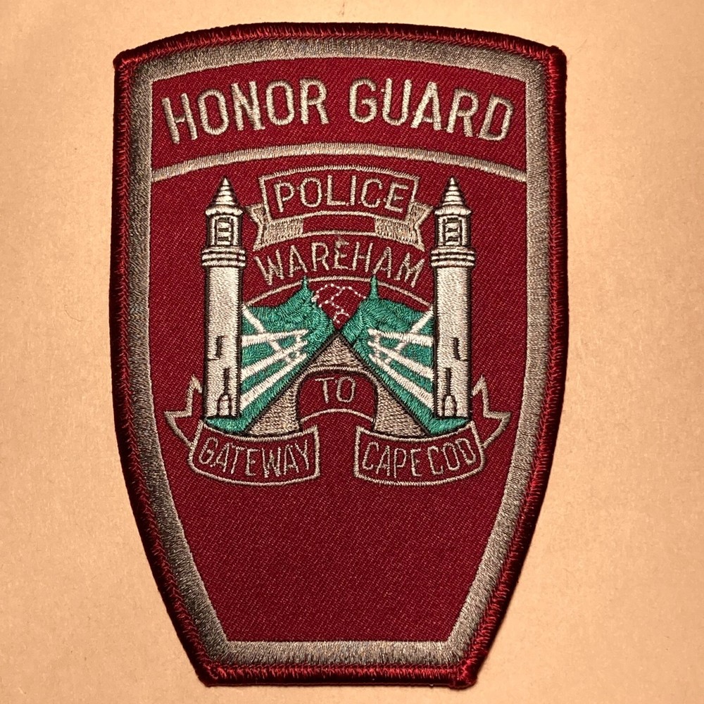 WAREHAM, MASSACHUSETTS POLICE HONOR GUARD SHOULDER PATCH MA