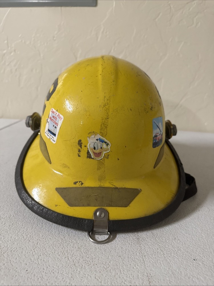 Bullard Firedome PX Yellow Firefighter Helmet SHIELD & Neck Protector Millbourne