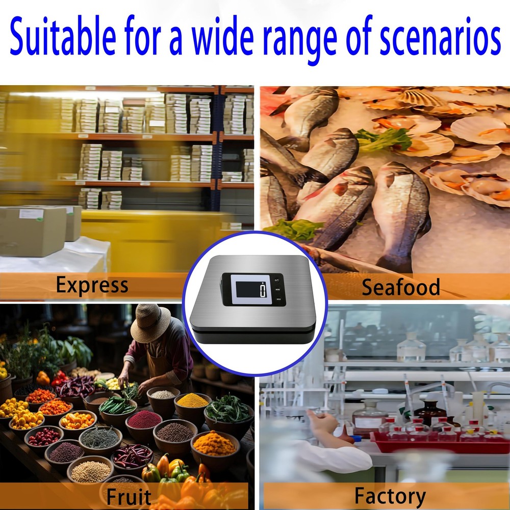 110 LB Digital Postage Shipping Scale LCD Display Hold Tare Function Lightweight