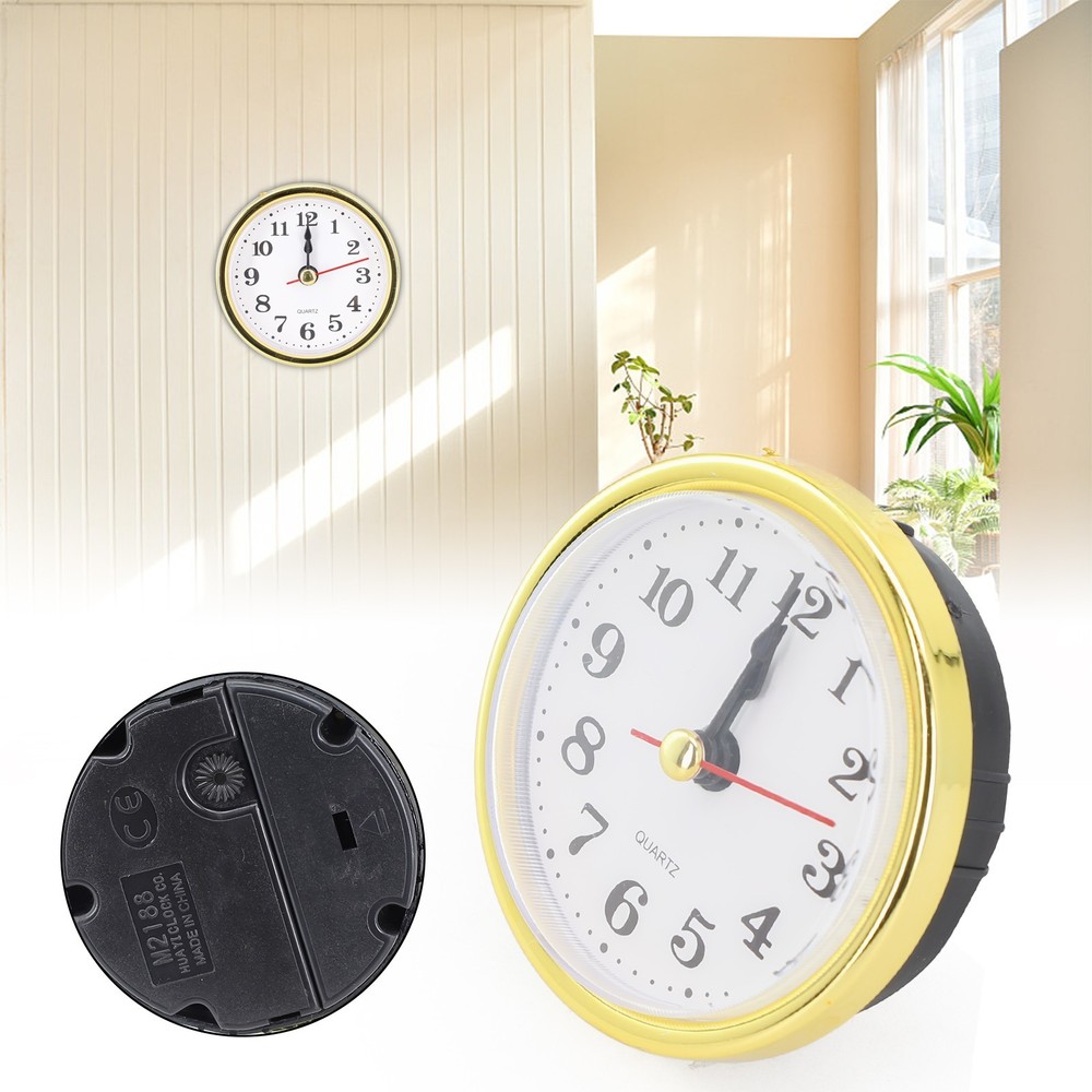 Practical Quartz Clock Insert Movement Replacement Repairing Clocks Gold
