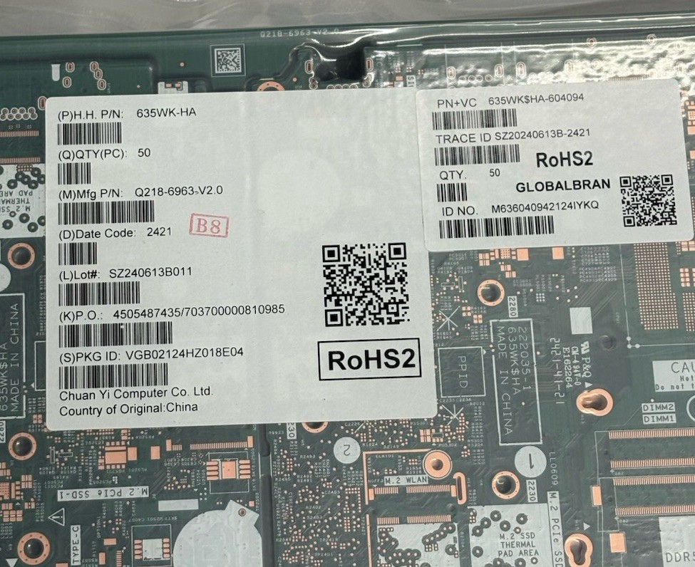 New Clean PCB Boards for E Scrap gbm DELL