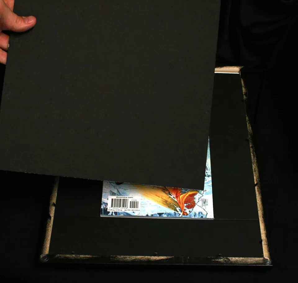 Double Comic Book Frame, Wood Frame for Current/Modern Comics UV Protected Glass