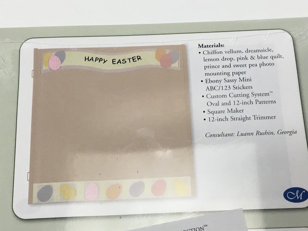 Creative Memories Easter Page Patterns 2005 Memory Joggers Scrap Book Paper