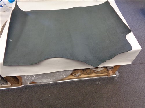 LEATHER HIDE BLACK TEXTURED 52" X 36 1/2"