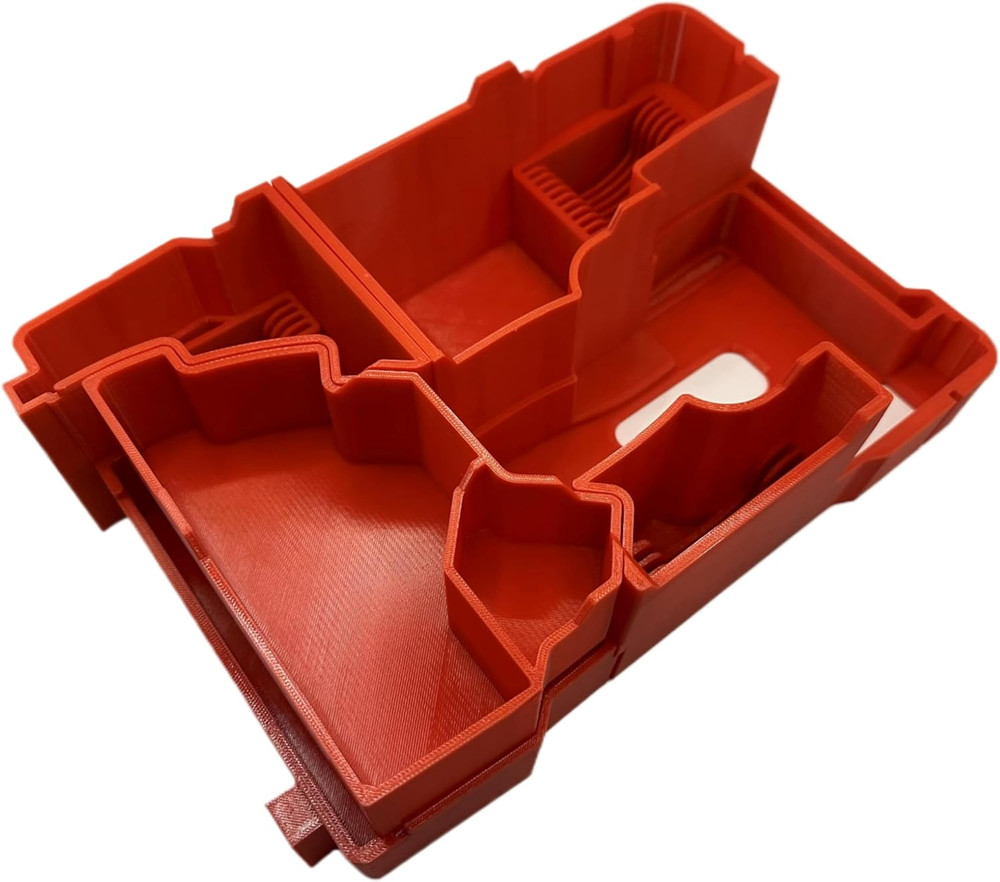 3D Printed Red Insert for M12 Cut Off Tool & Packout Organizer