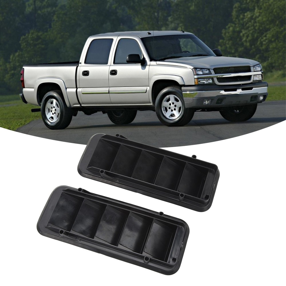 2pcs Back Panel Air Vent Relief Grille Durable Replacement For Chevy Silver COHM