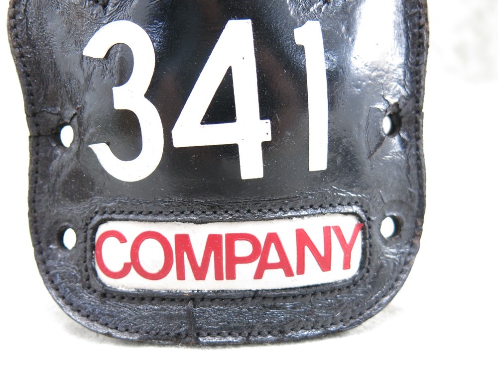 Vintage Fire Helmet Shield Leather Fire Helmet Shield Fire Dept Firefighter