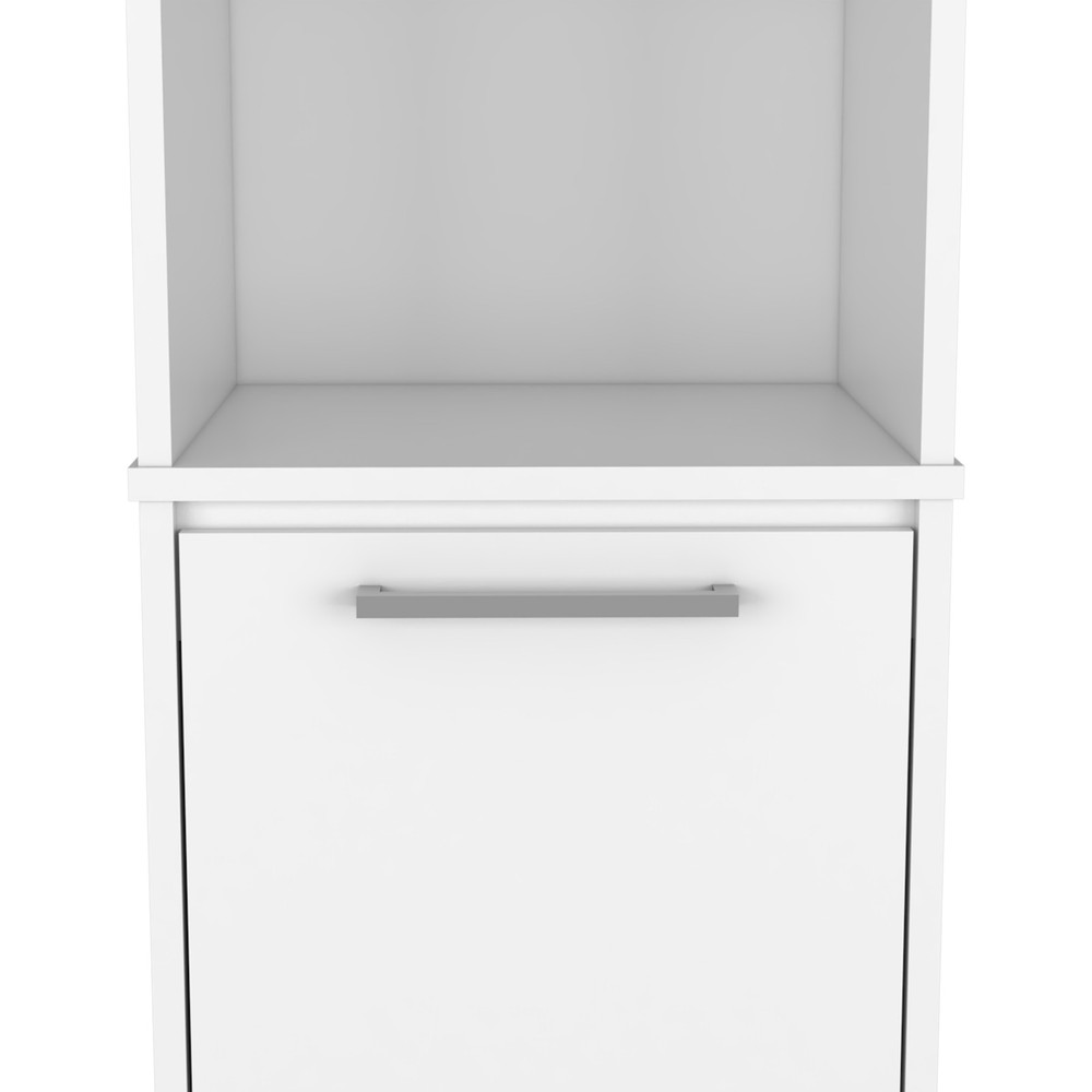 Eiffel Kitchen Pantry, Two External Shelves, Single Door Cabinet, Two Interior