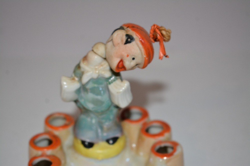1940's Funny Drunk Hobo Lusterware Luster Ware Ashtray Japan HTF