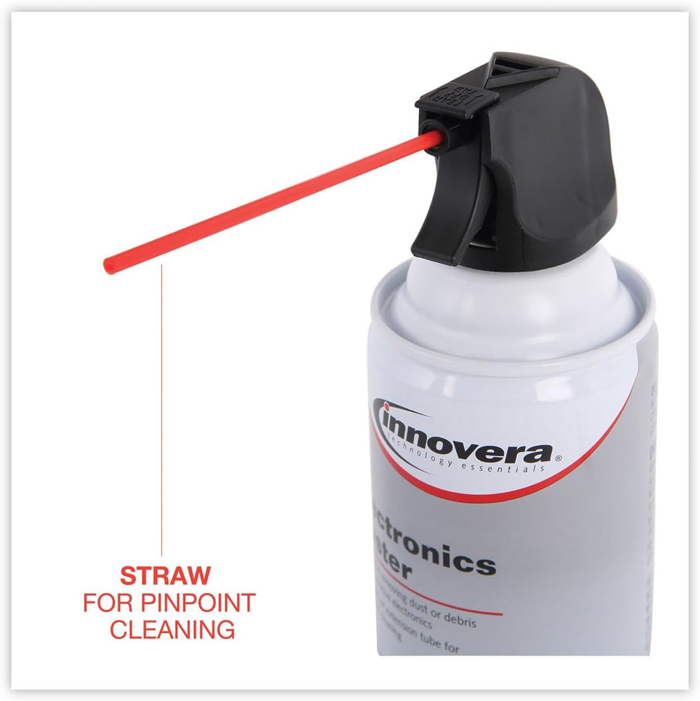 Compressed Air Duster Cleaner, 10 Oz Can, 6/Pack