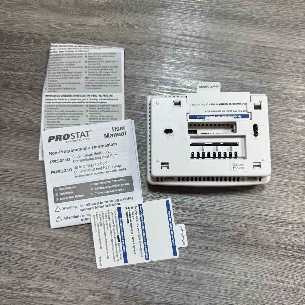 Prostat Non-Progammable Thermostat PRS3210 White