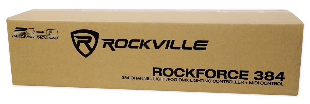 Rockville ROCKFORCE 384 Channel DMX Controller+Rechargeable Receiver+Transmitter