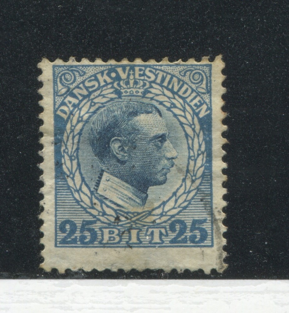 Danish West Indies 1915 25 bits used